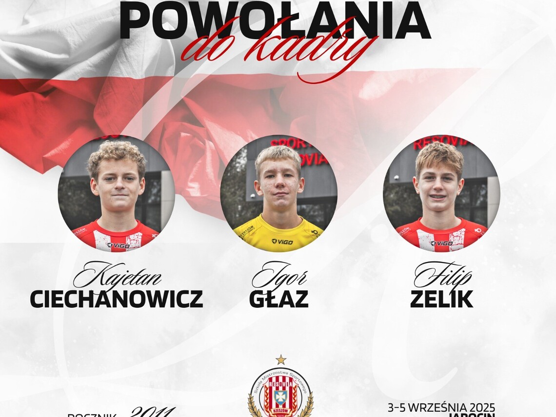 Piłkarze SMS RESOVIA w reprezentacji Polski!